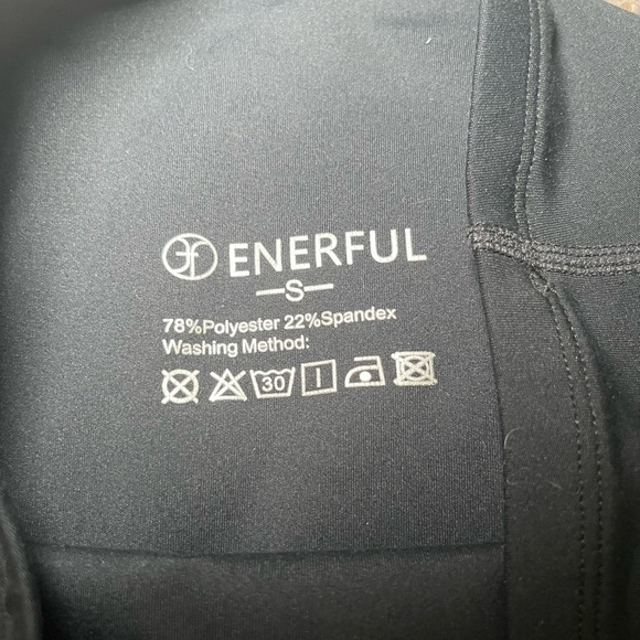 Enerful black maternity workout pants with side pockets size small - Picture 4 of 9